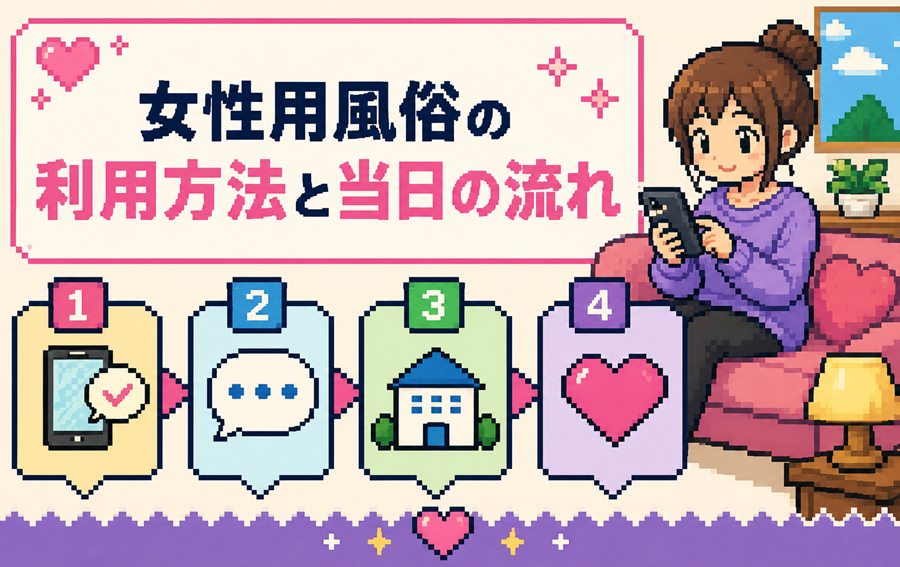 女性用風俗の利用方法と当日の流れ｜初めてでも迷わない実践ガイド