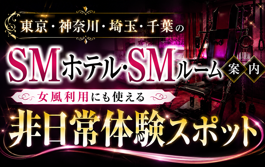 東京・神奈川・埼玉・千葉のSMホテル・SMルーム案内｜女風利用にも使える非日常体験スポット