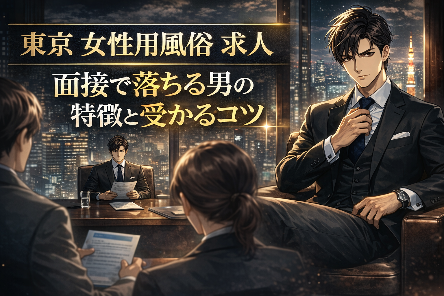 東京 女性用風俗 求人｜面接で落ちる男の特徴と受かるコツ
