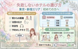 女性用風俗・女風のホテル選び｜はじめての方が失敗しないポイントを解説