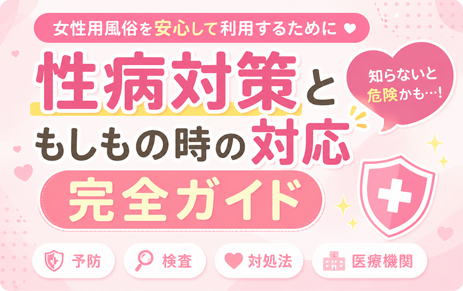 女性用風俗を安心して利用するために｜性病（性感染症）対策と、もしもの時の対応完全ガイド