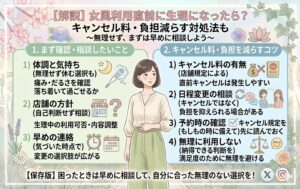 女性用風俗利用直前に生理になってしまったら？キャンセル料はかかる？負担を減らす対処法も解説