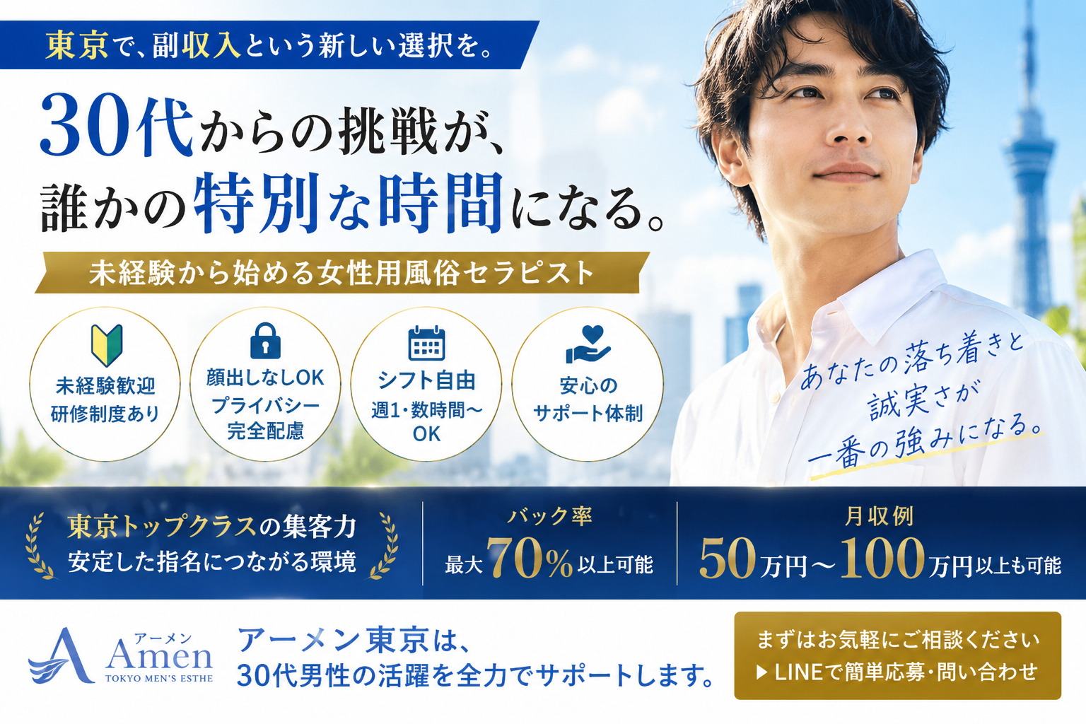 東京の女性用風俗セラピスト求人ガイド｜30代未経験から始める副業の選び方と続け方
