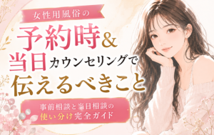 女性用風俗の予約時＆当日カウンセリングで伝えるべきこと｜事前相談と当日相談の使い分け完全ガイド