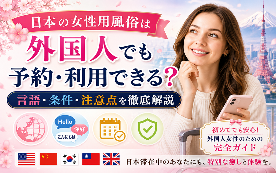 女性用風俗は外国人でも予約・利用できる？言語・条件・注意点を徹底解説