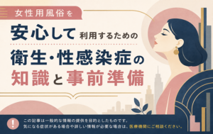 女性用風俗を安心して利用するための衛生・性感染症の知識と事前準備
