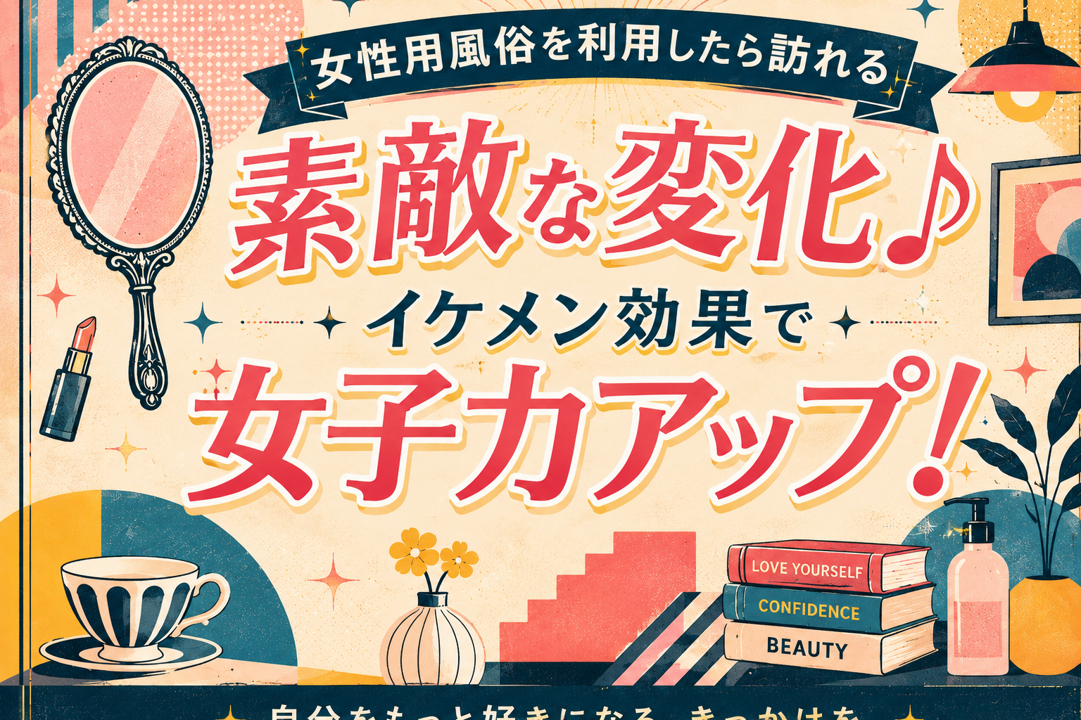 女性用風俗を利用したら訪れる素敵な変化♪ イケメン効果で女子力アップ！