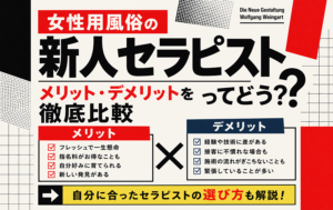 女性用風俗の新人セラピストってどう？メリット・デメリットを徹底比較