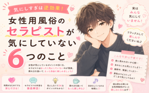 女性用風俗のセラピストが気にしていない6つのこと｜気にしすぎは逆効果！