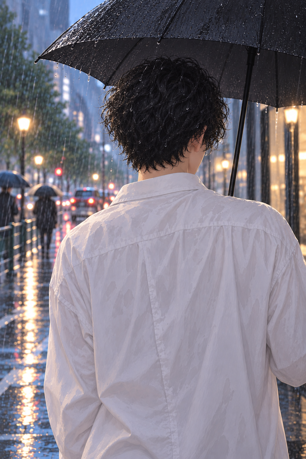 雨も滴る、いい男？