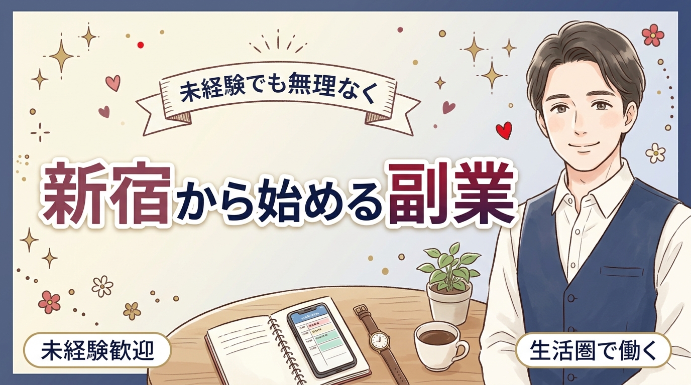 新宿で働く女風求人｜未経験スタートの流れと生活圏に合わせた予約の作り方