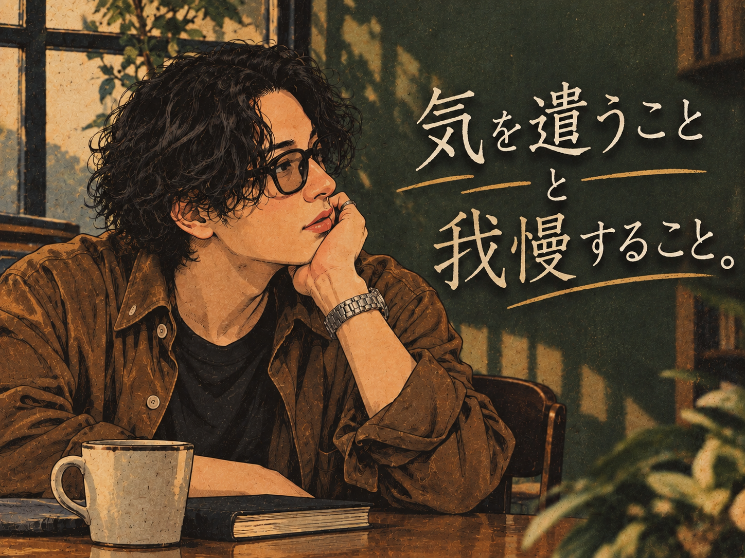 気を遣うことと、我慢すること。