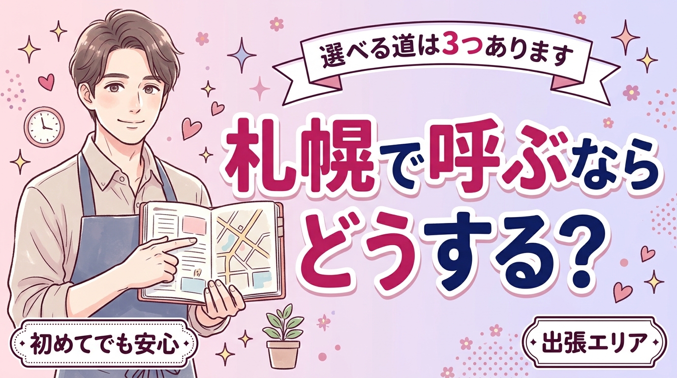 札幌で女性用風俗を使いたい方へ｜対応範囲と現実的な3つの選択肢