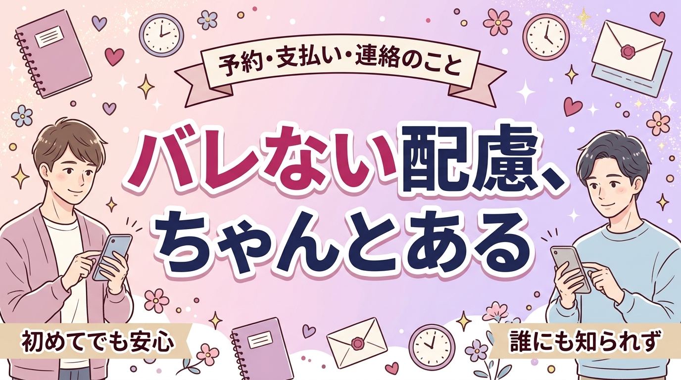 女性用風俗は家族にバレないか｜予約・支払い・連絡の配慮