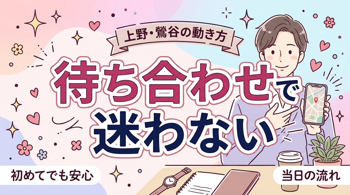 上野・鶯谷で女性用風俗を使うなら｜移動と待ち合わせの実務ガイド