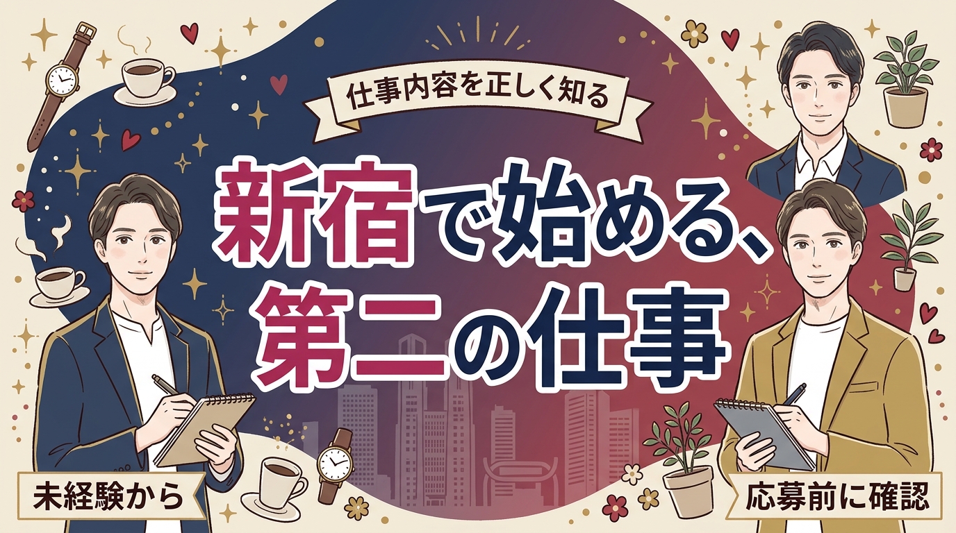 女性用風俗セラピスト求人を新宿で探す男性へ｜仕事内容と応募準備
