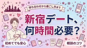 新宿でデートしながら女性用風俗を使うには｜時間配分と相談のコツ