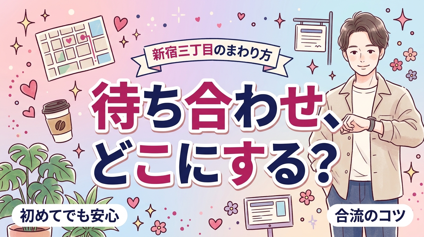 新宿三丁目で女性用風俗を使うなら｜合流と移動の考え方
