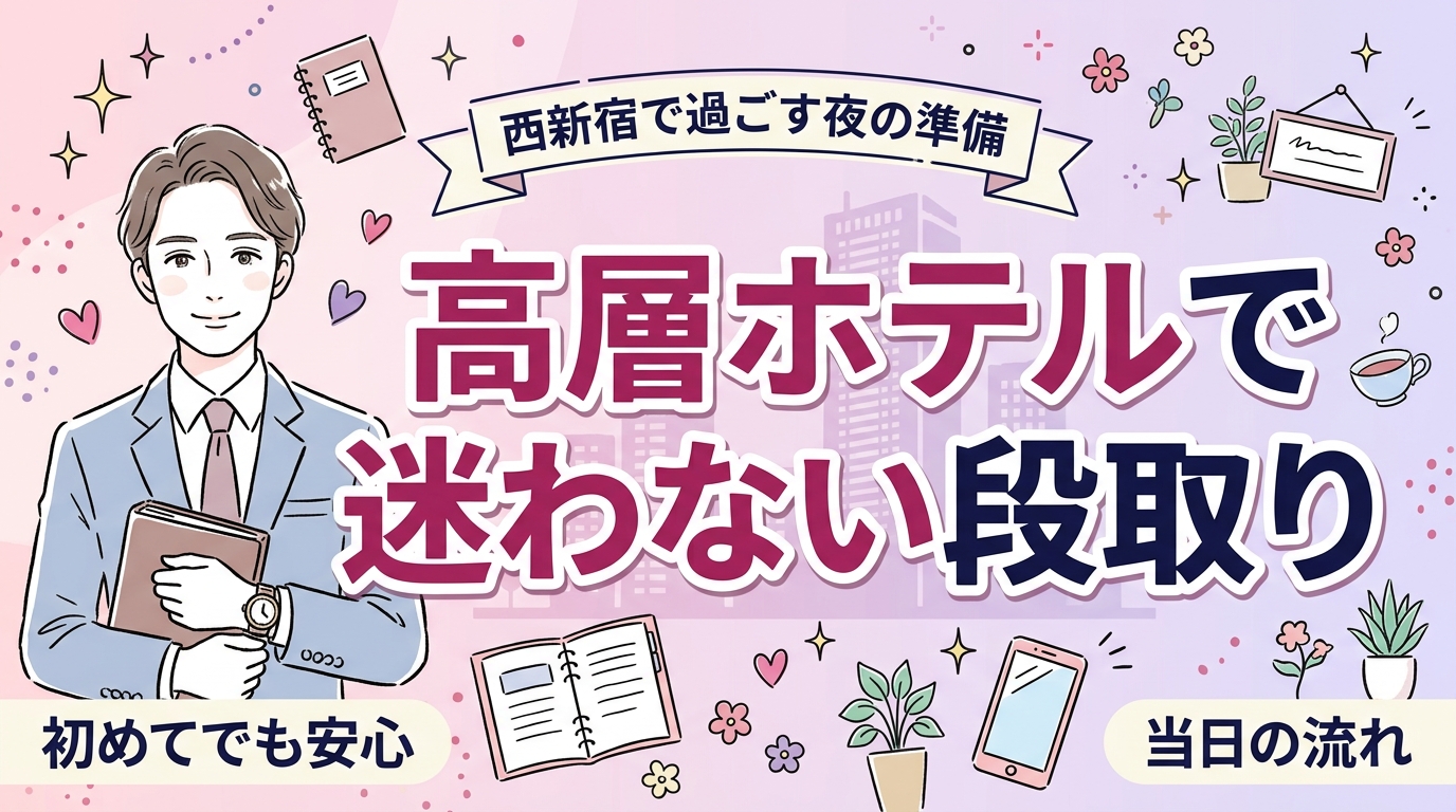 西新宿 女性用風俗ガイド｜高層ホテル側で使うときの段取り