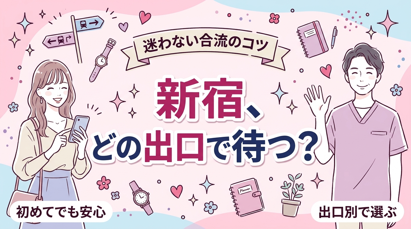 新宿駅で女性用風俗の待ち合わせをするなら｜出口別の決め方