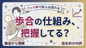 女風セラピストの完全歩合の仕組み｜バック率とコース指名料の関係