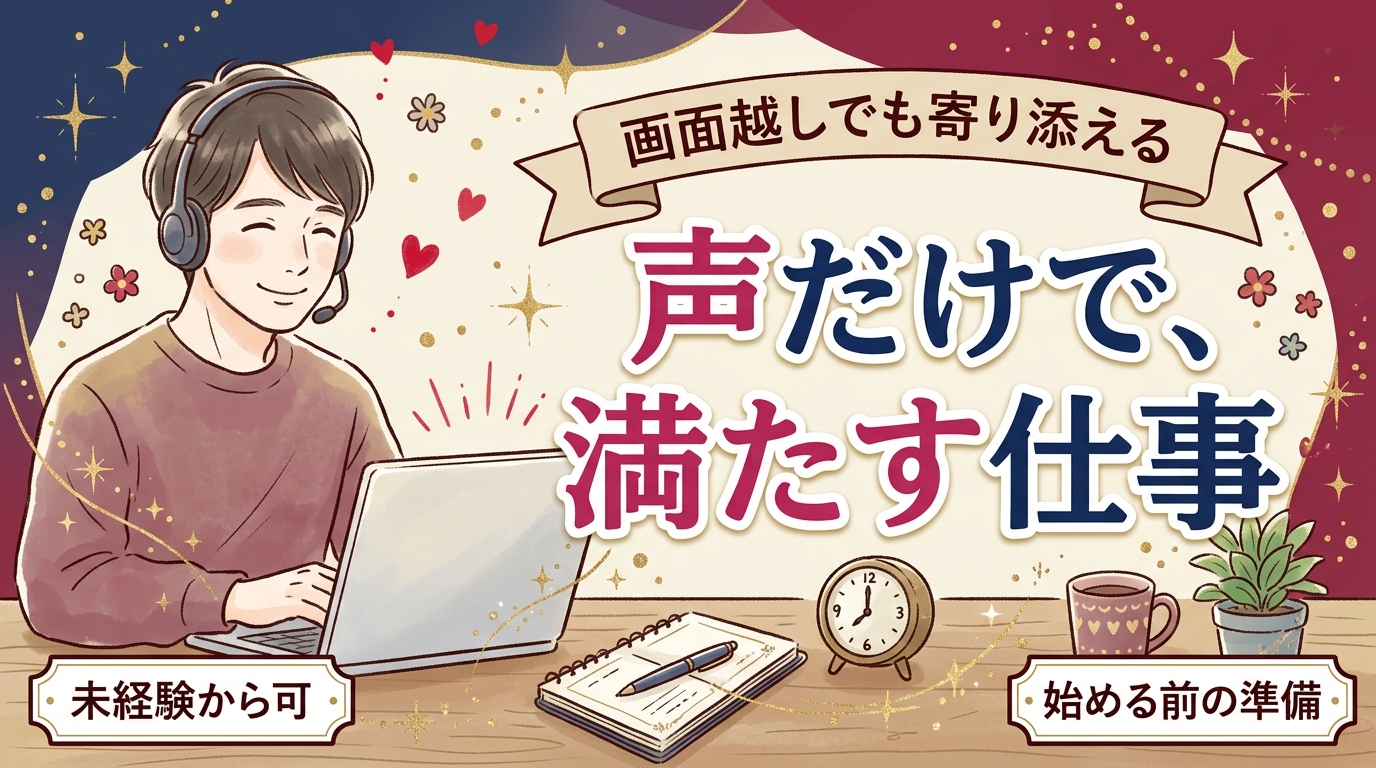 女風セラピストの通話コースとは？オンラインで働く仕組みと準備