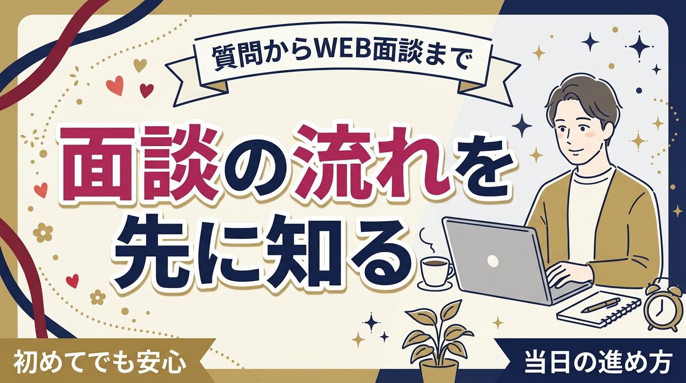 女風セラピストの面談はどう進む？質問からWEB面談までの流れ