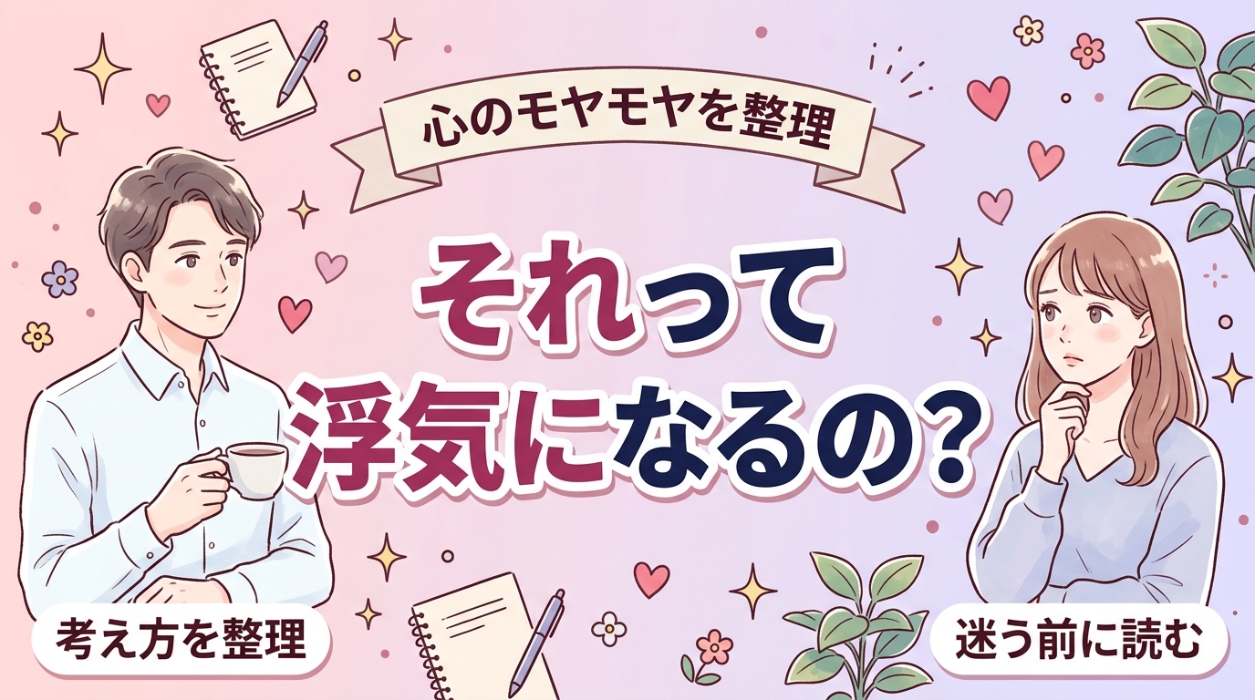 女性用風俗の利用は浮気・不倫になる？考え方を整理