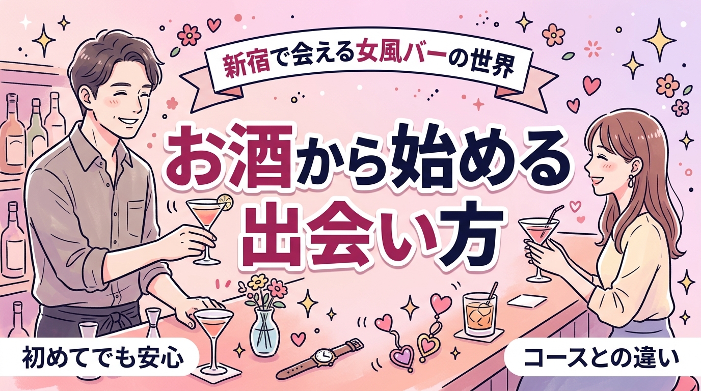 女風バーとは？新宿で楽しむBar I AM THAT I AMとコース利用の違い