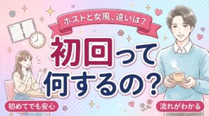 ホストクラブの初回とは？流れと女性用風俗との違い