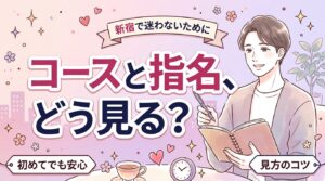 新宿の女風は料金の見方が鍵｜コース＋指名料の読み解き