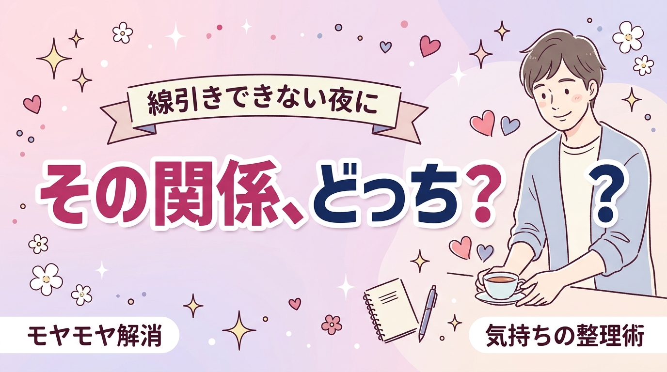 セフレと恋人の境界線は？違いと、自分の気持ちの整理のしかた