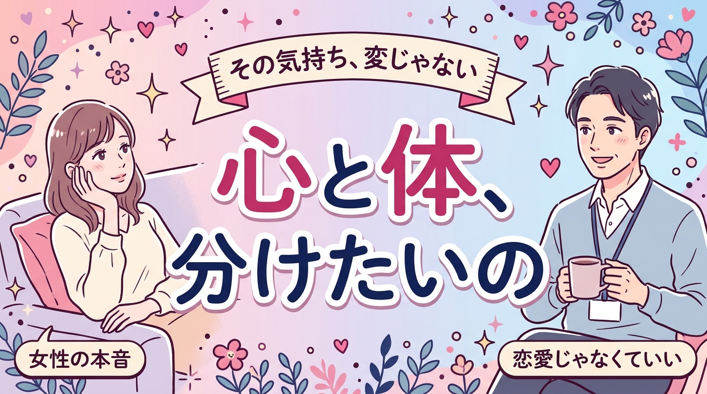 セフレを作る理由は女性にもある｜体の関係を分けたい心理