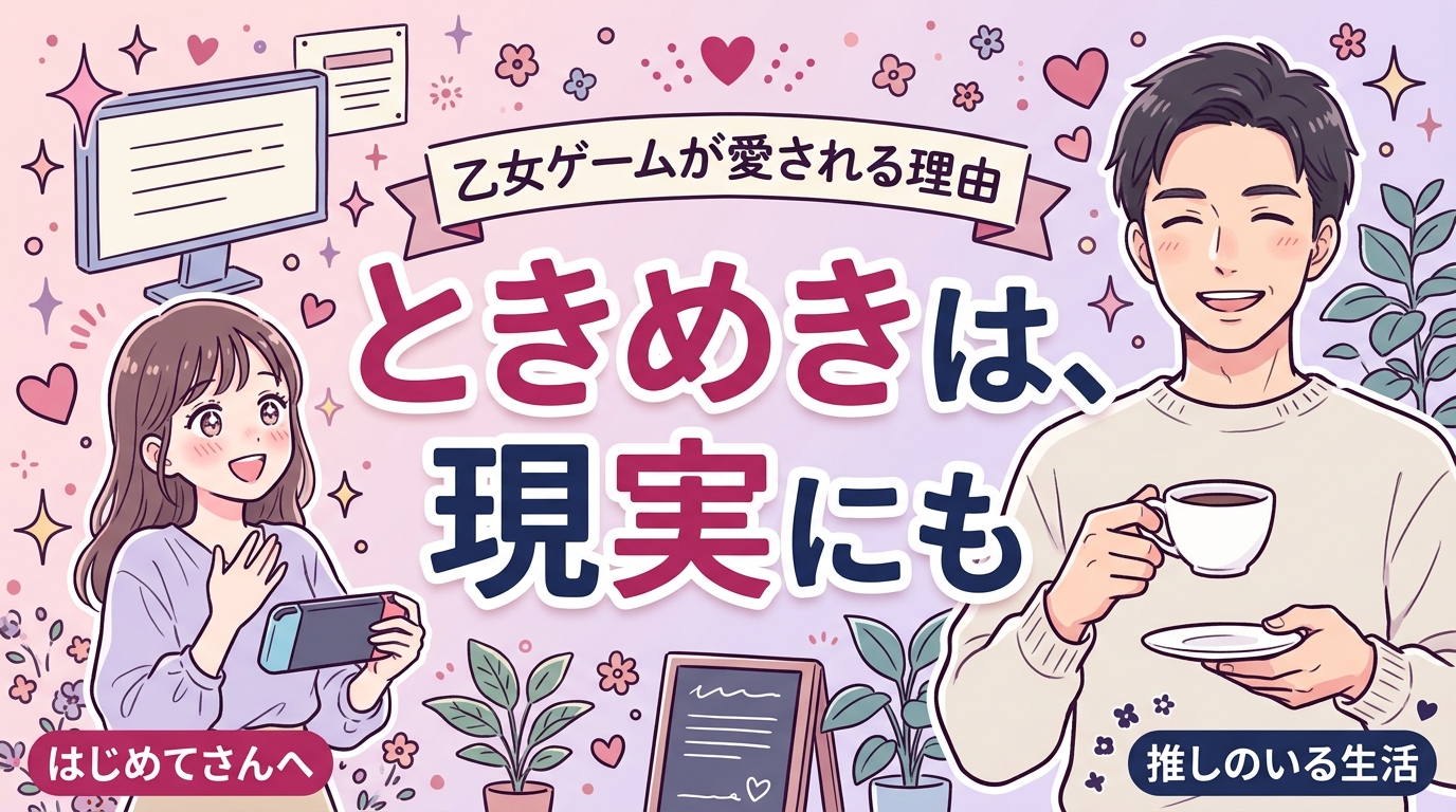 乙女ゲームとは？意味と女性向けコンテンツが人気の理由