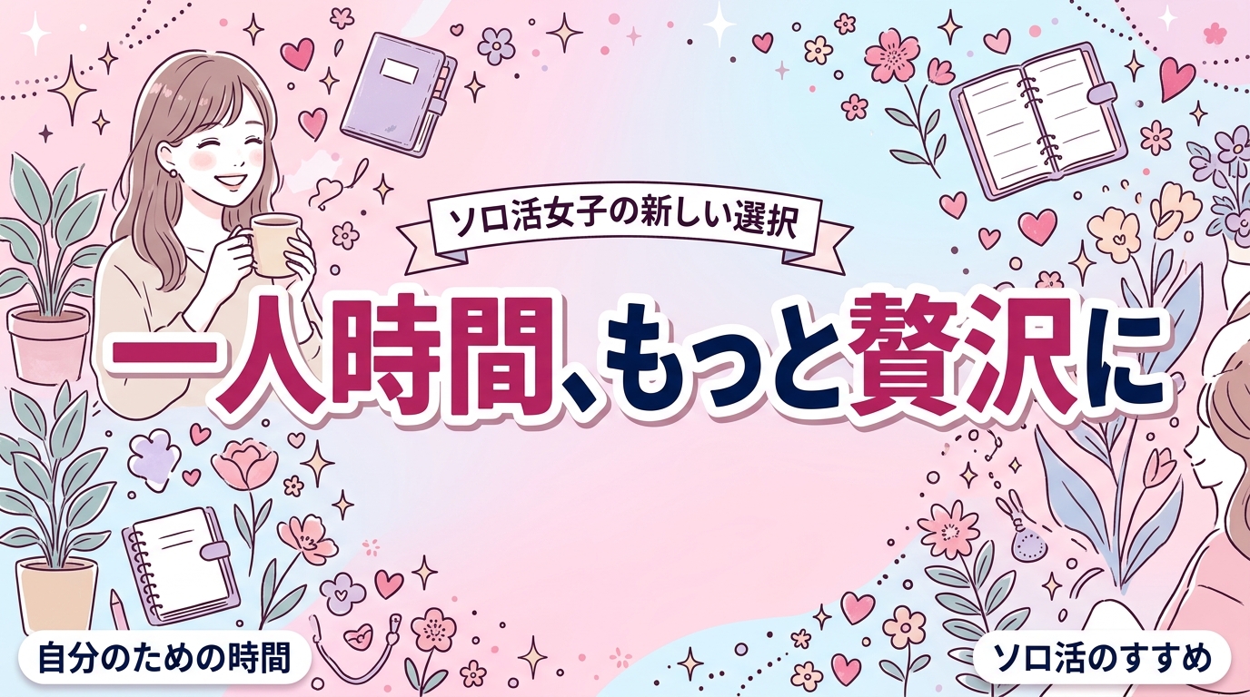 ソロ活を楽しむ女性へ｜一人時間を充実させる選択肢