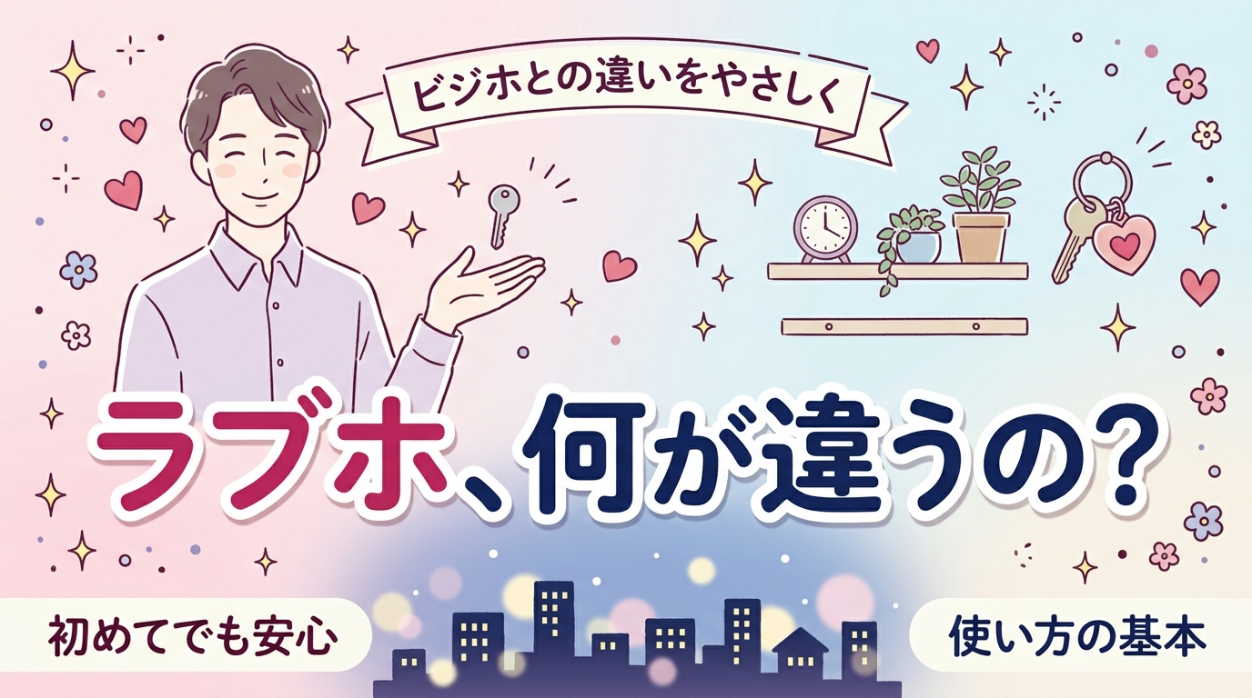 ラブホとは？ビジネスホテルとの違いと基本の使い方