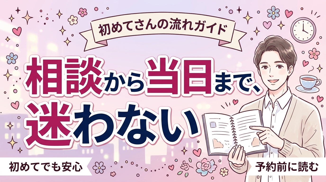 女風の使い方を初めての人へ｜相談から当日までの流れ