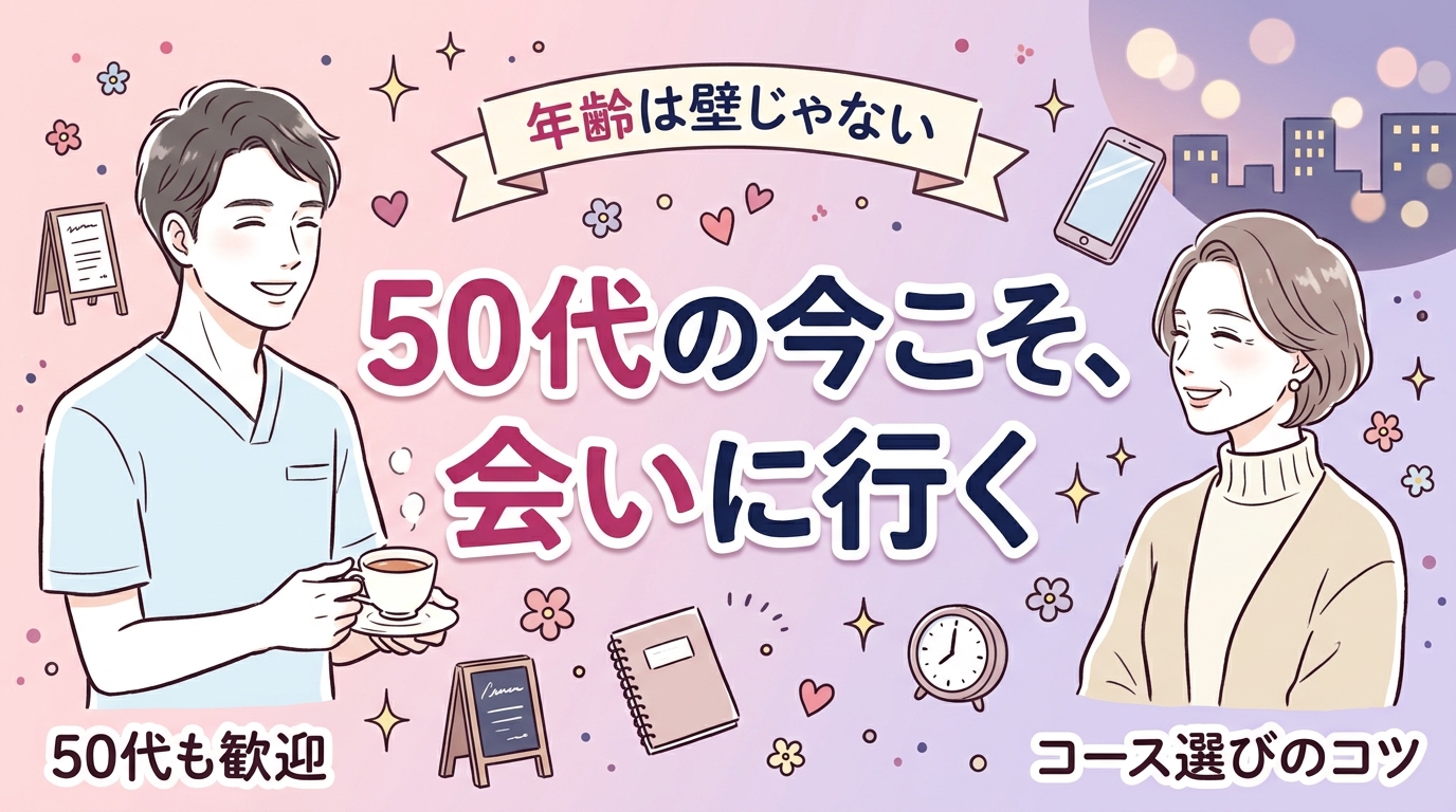 女性用風俗は50代女性も利用できる？動機とコース選び