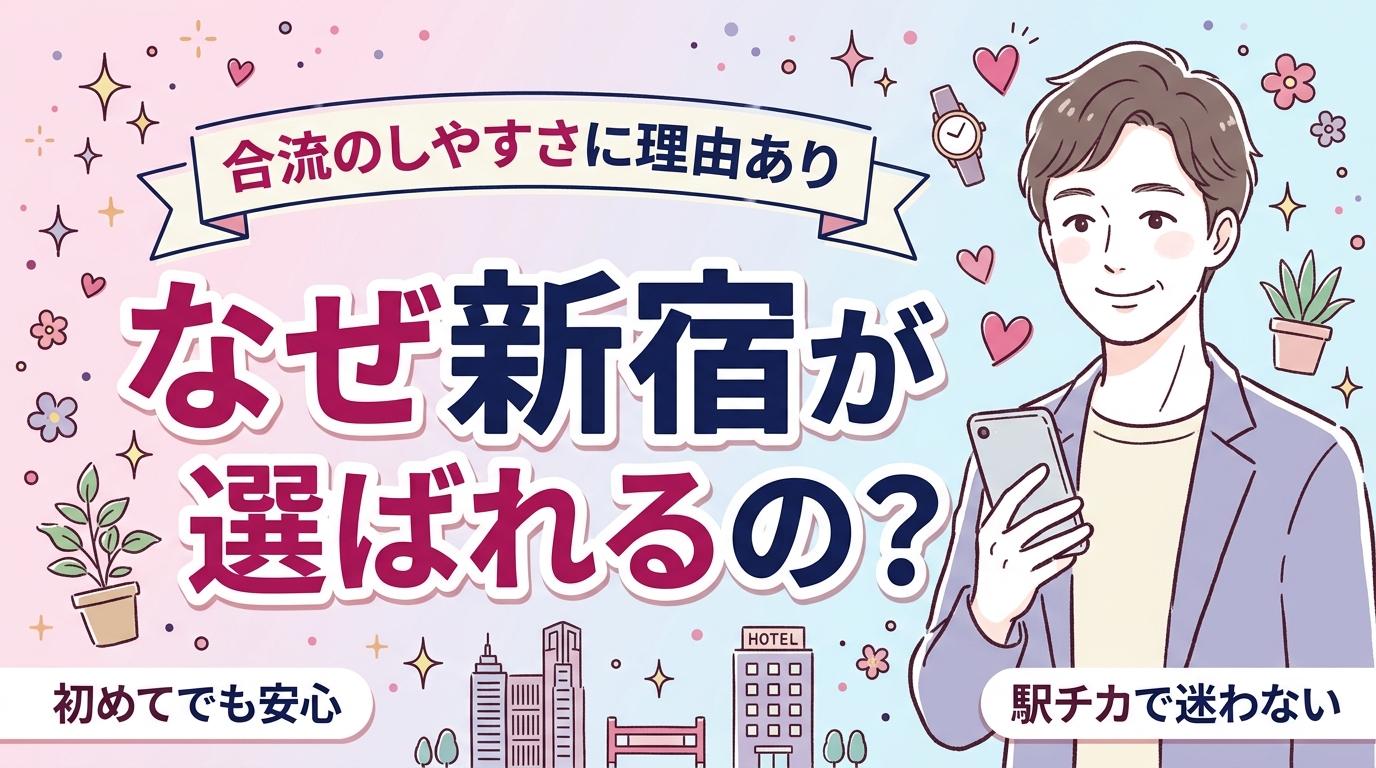 新宿の女風が人気の理由｜ホテル数と合流のしやすさから解説