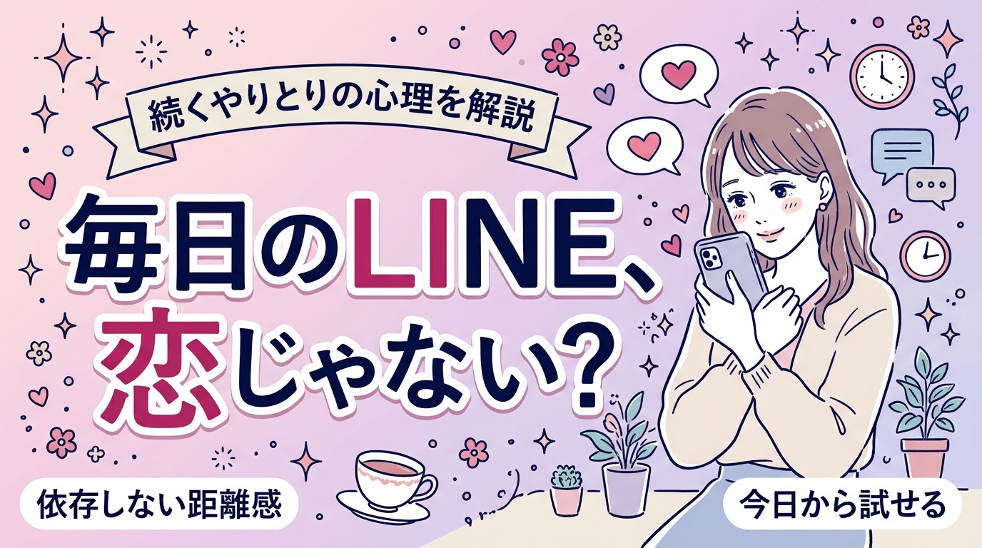 セフレと毎日LINEが続く心理とは？依存しない距離の取り方