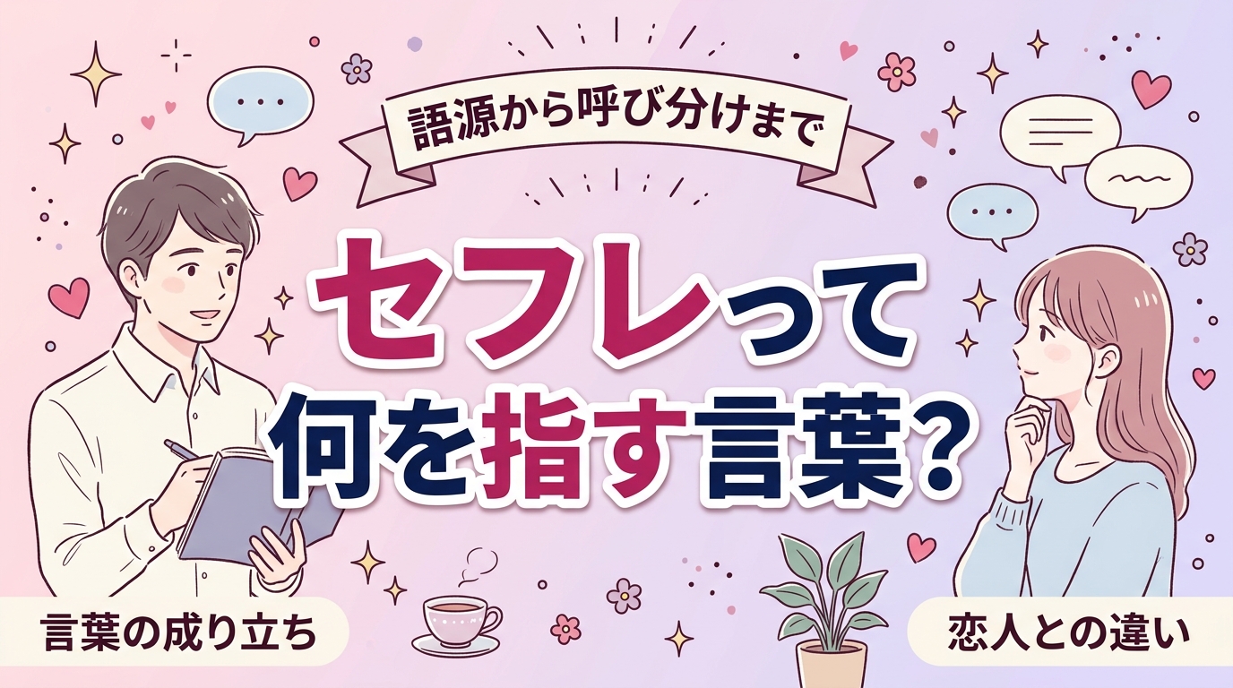 セフレの意味と語源は？言葉の成り立ちと恋人との呼び分け
