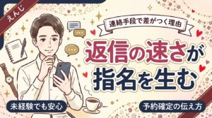 女風セラピストの連絡手段｜LINE・DMの使い分けと予約確定の伝え方