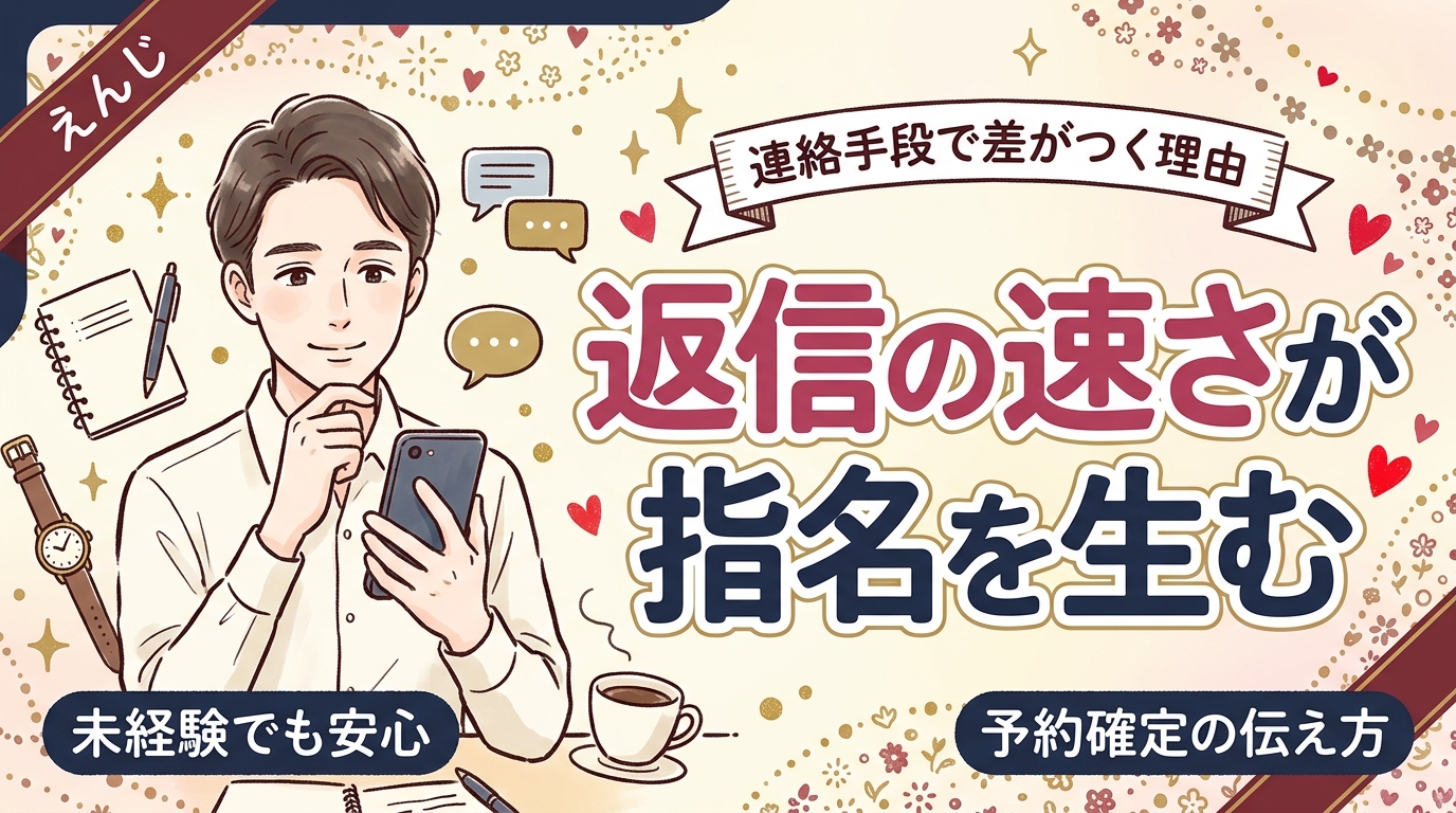 女風セラピストの連絡手段｜LINE・DMの使い分けと予約確定の伝え方