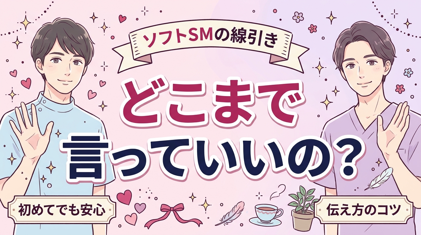 ソフトSMとは？女風の性感コースで伝えられる範囲と線引き