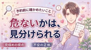 女風は危ない？安全性の確認ポイントと予約前の見極め方