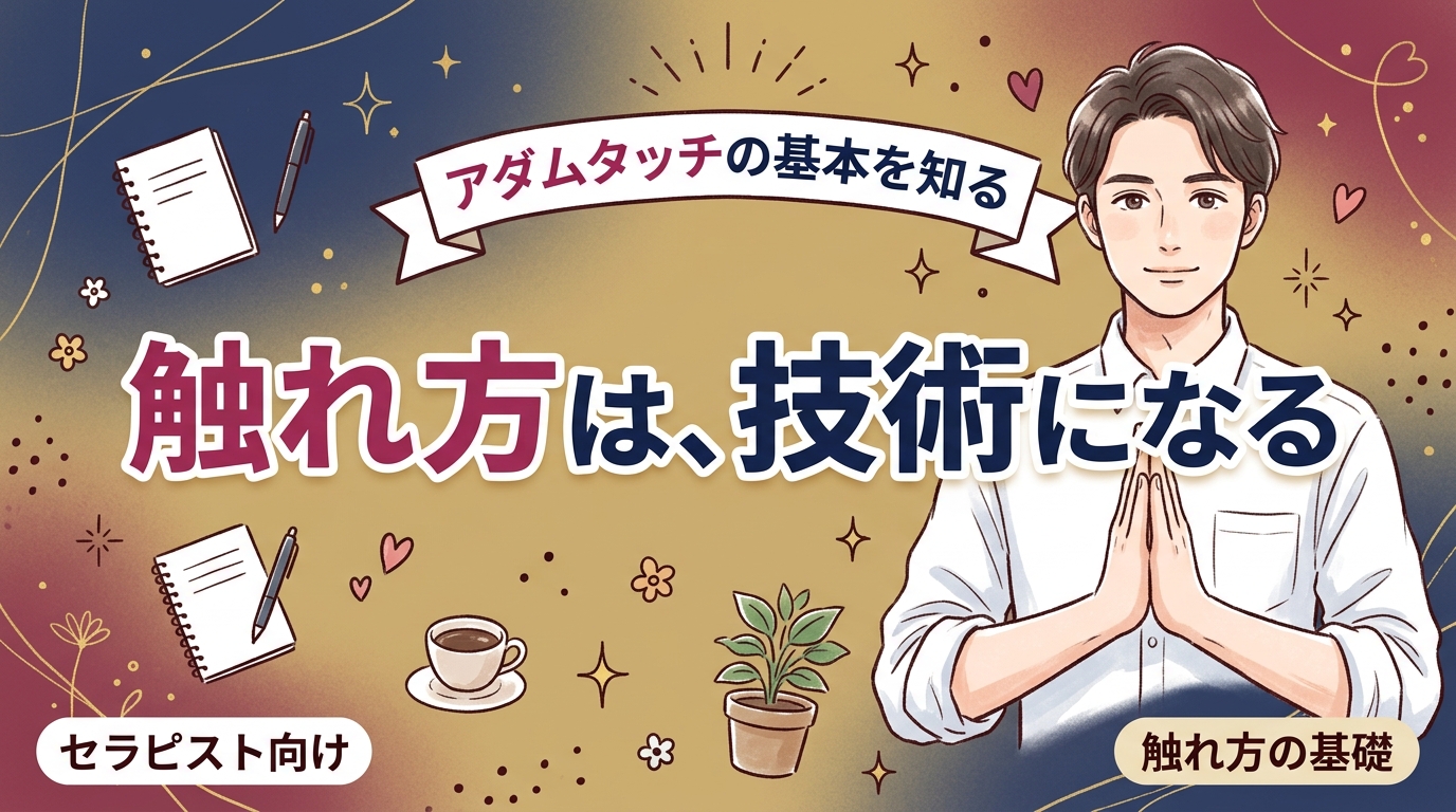 アダムタッチとは？女風セラピストの触れ方の組み立て方