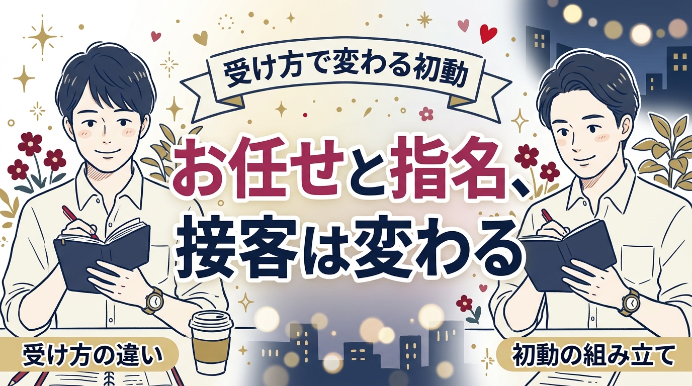 女風のお任せと指名の違い｜セラピストが受け方で変える接客