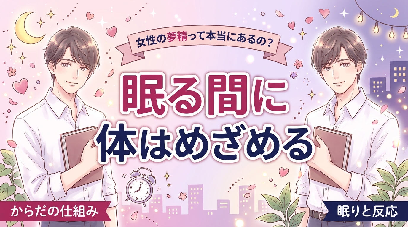 女性の夢精とは？意味と睡眠中に体が反応する仕組み