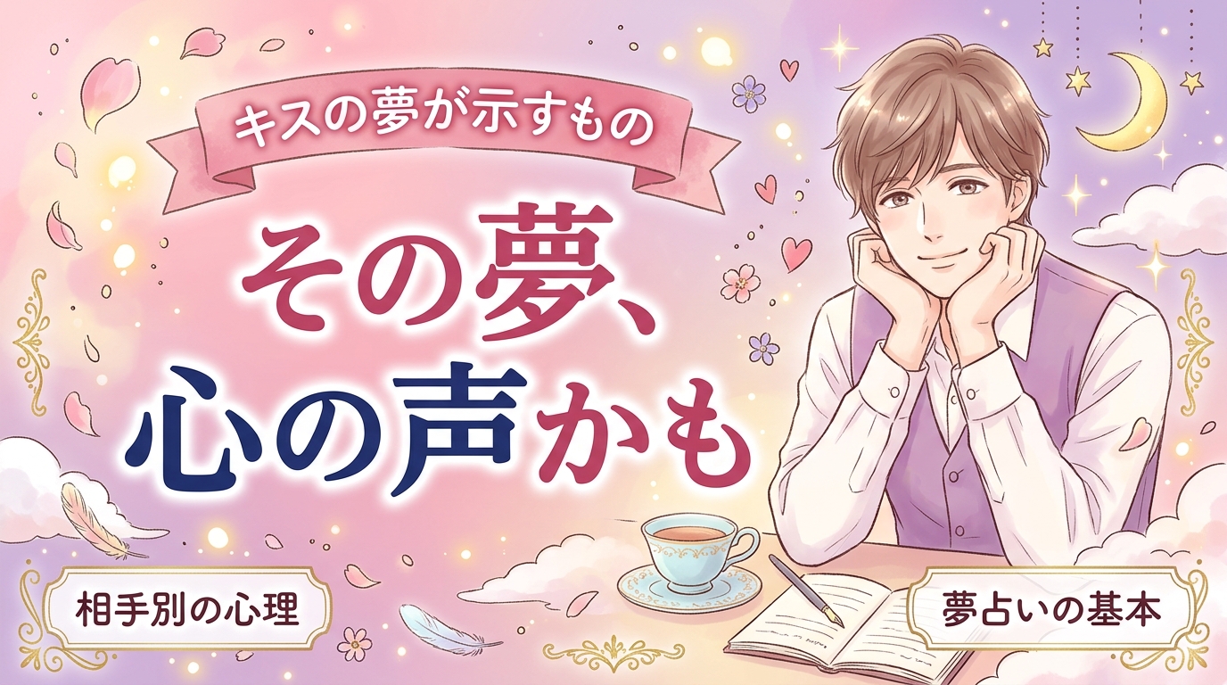 キスする夢の意味を女性向けに解説｜相手別の心理と判断軸